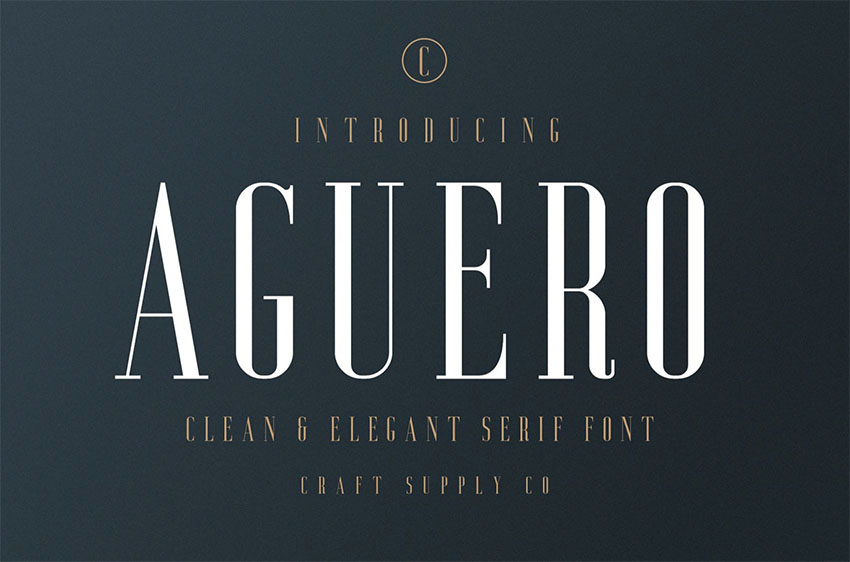 Aguero Serif - Clean  Elegant Font
